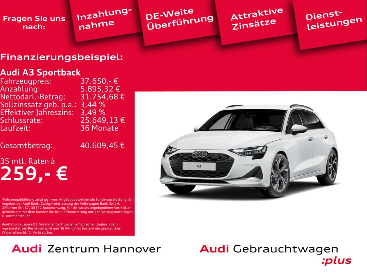 Audi A3 Sportback advanced 35 TFSI Head-Up SONOS Kamera