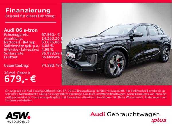 Audi Q6 e-tron Q6 SUV e-tron quattro !0,25%! S-Line Leder ACC 360° // Sofort verfügbar!!!