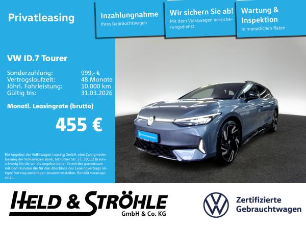 Volkswagen ID.7 Tourer GTX 4M AHK HuD WÄPU 360°KAM DCC 21"