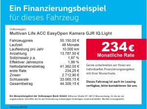 Volkswagen Multivan Life ACC EasyOpen Kamera GJR IQ.Light LED
