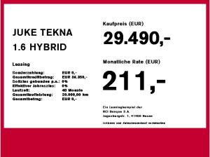 Nissan Juke JUKE TEKNA 1.6 HYBRID 4AMT WKR inkl.