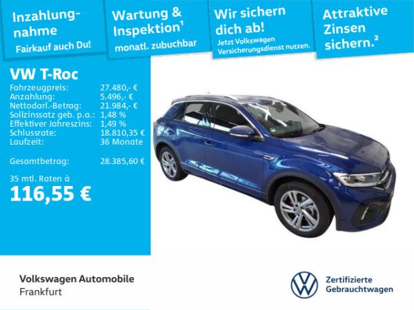 Volkswagen T-Roc 1.0 TSI R-Line Navi ACC DAB+ LEDPlus FrontAssist