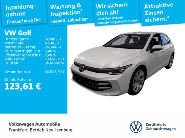 Volkswagen Golf VIII 2.0 TDI DSG Style Navi AHK Rückfahrkamera Sitzheizung DAB+
