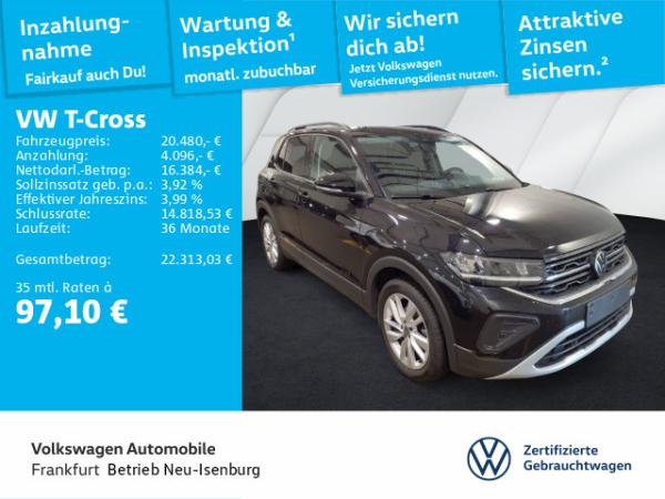 Volkswagen T-Cross 1.0 TSI Goal Navi LED DAB+ FrontAssist