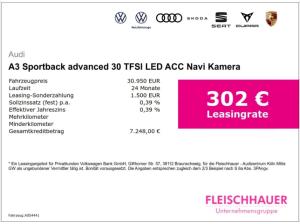 Audi A3 Sportback advanced 30 TFSI LED ACC Navi Kamera