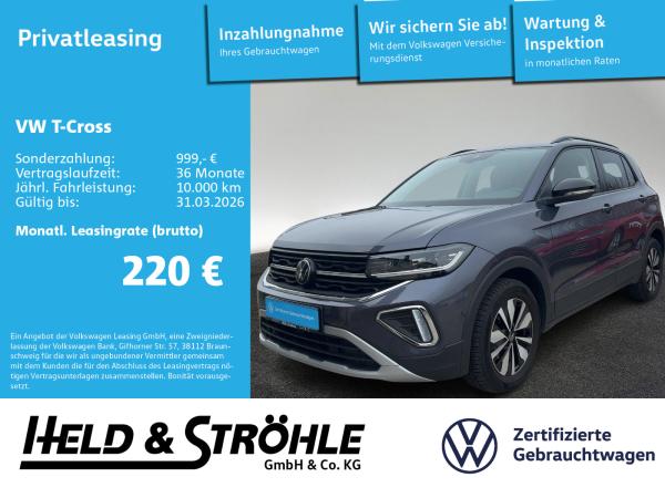 Volkswagen T-Cross GOAL 1.5 TSI DSG IQ NAV AHK KAM TRAVEL