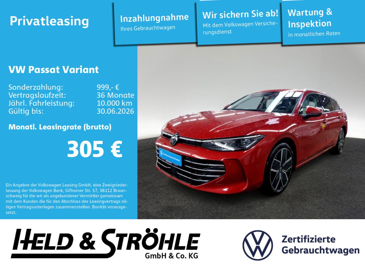 Volkswagen Passat Variant Elegance 1.5 TSI eHybrid AHK PANO
