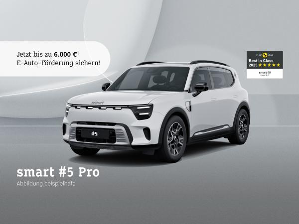 smart #5 Pro⚡inkl. 6.000€ E-Prämie Anzahlung¹❗️(LED/360°/19 Zoll/Pano/V2L/smart-Pilot)