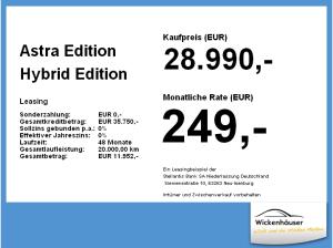 Opel Astra Edition Hybrid