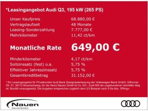 Audi Q3 TFSI quattro S line PANO PA+ TECH+ Matrix