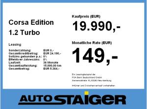 Opel Corsa Edition 1.2 Turbo