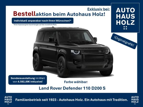 Land Rover Defender MY26 NEUWAGENAKTION 110er! 19ZOLL SCHWARZ - SCHWARZ PAKET - 360 KAMERA - SHZ - FAHRPAKET