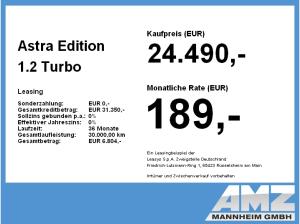 Opel Astra Edition 1.2 Turbo **Gewerbehammer**