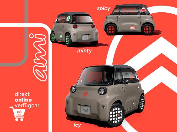 Citroën Ami NEU! ami colour | inkl. Farbpaket in icy grau, spicy rot oder minty grün