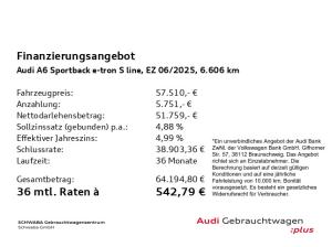 Audi A6 e-tron A6 Sportback e-tron S line *AHK*Wärmep.