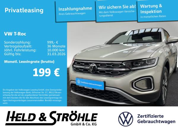 Volkswagen T-Roc Cabrio MOVE 1.0 TSI LED+ NAV PDC SHZ ACC