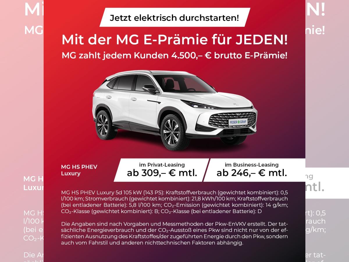 MG HS PHEV Luxury *LED*Memory*NAVI*Klima*100km elektr. Reichweite*