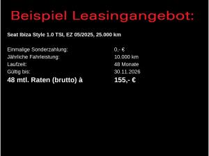 Seat Ibiza Style 1.0 TSI / Navi, FullLink, LED, RFK
