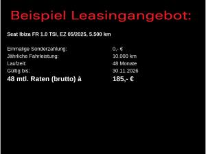 Seat Ibiza FR 1.0 TSI DSG / Navi, FullLink, LED, RFK