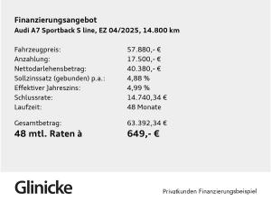 Audi A7 Sportback 45 TFSI S-tronic HD Matrix Leder B&O Rückfahrkamera Parkassitent