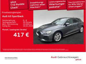 Audi A3 Sportback 35 TDI S line S tronic Navi Kamera Sitzhzg