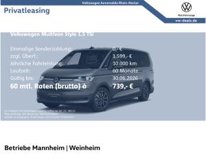 Volkswagen Multivan Style 1.5 eHybrid 4MOTION DSG AHK Navi