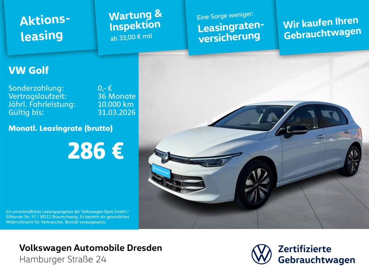 Volkswagen Golf VIII GOAL1.5 TSI DSG AHK KAM APP KEY TRAVEL