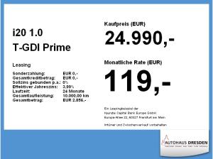 Hyundai i20 1.0 T-GDI Prime *ACC*NAVI*BOSE*4xSHZ*KAM*TOTW