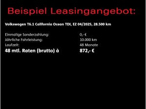 Volkswagen T6.1 California Ocean DSG / Standh, Markise, AHK
