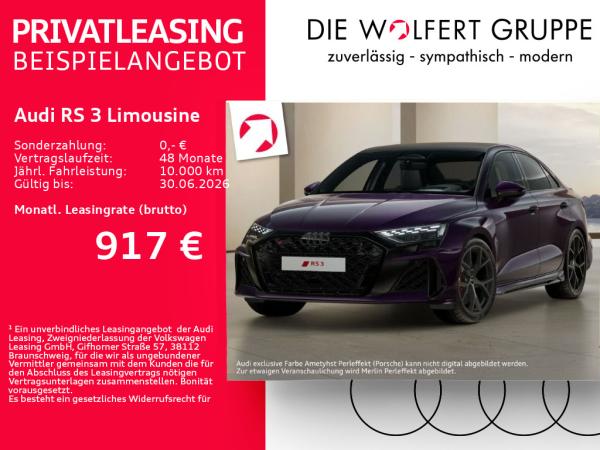 Audi RS3 RS 3 Limousine S tronic*Amethyst Perleffekt*