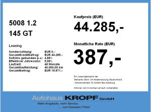 Peugeot 5008 1.2 145 GT ACC+Alcantara+LED+Navi+SHZ+Kam.