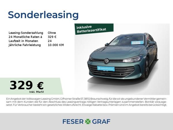 Abbildung Leasingangebot VW Passat