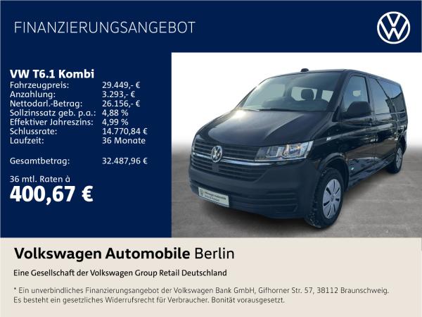 Volkswagen T6.1 Kombi L1H1 2.0 TDI DSG Navi Radio PDC