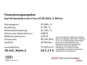 Audi A6 e-tron A6 Sportback e-tron 2x S line *AHK*PANO*HdUp*21*