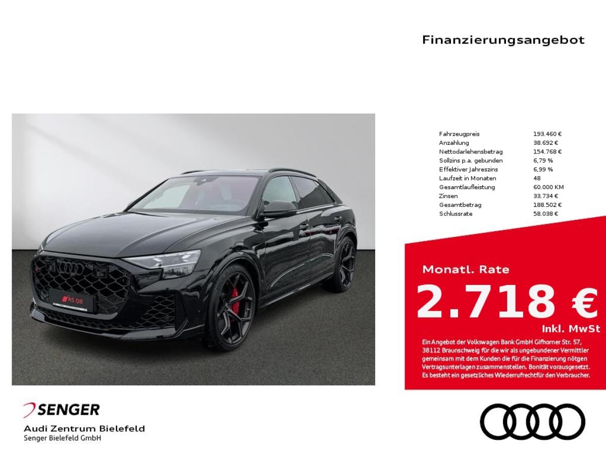Audi RS Q8 SUV performance 305km/h Optik-Paket Memory