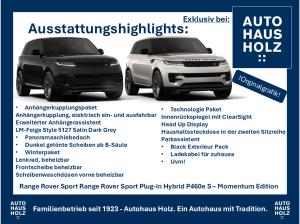Land Rover Range Rover Sport Sondermodell Momentum - 22ZOLL SCHWARZ - SCHWARZ PAKET - TECHNOLOGIEPAKET - AHK - WINTERPAKET