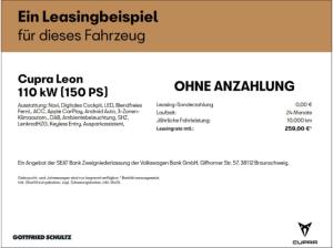 Cupra Leon TDI DSG NAVI SITZHEIZUNG EINPARKHILFE LED