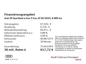 Audi A6 e-tron A6 Sportback e-tron 2x S line*Wärmep*PANO*AHK*21