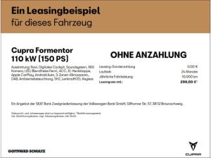 Cupra Formentor TDI DSG NAVI SITZHEIZUNG EINPARKHILFE LED