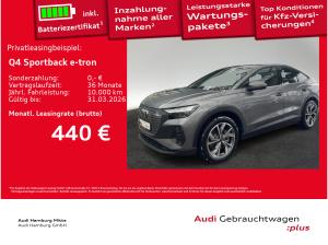 Audi Q4 e-tron Q4 Sportback 45 e-tron Waermepumpe Kamera