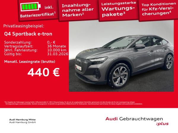 Audi Q4 e-tron Q4 Sportback 45 e-tron Waermepumpe Kamera