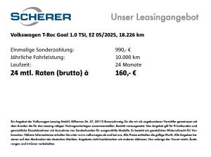 Volkswagen T-Roc GOAL 1.0 TSI NAVI CARPLAY PDC ACC GJR