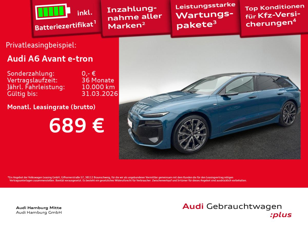 Audi A6 e-tron A6 Avant e-tron performance edition one AHK Panoramadach
