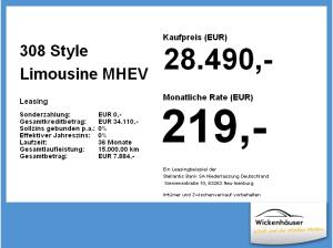 Peugeot 308 Style Limousine MHEV