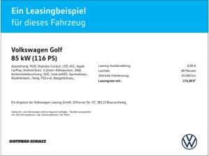 Volkswagen Golf 1.5 eTSI DSG NAVI KAM ACC LED SHZ PDC LM