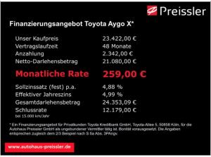 Toyota Aygo X Teamplayer 1,5 l Hybrid LED Apple CarPlay Android Auto Musikstreaming DAB Ambientebeleuchtung