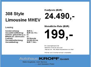 Peugeot 308 Style Limousine MHEV **Gewerbehammer**