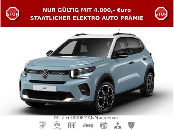 Citroën C3 E-C3 TEAM D ELEKTRO /  !! INKL. 4.000,- € Elektro-Prämie als Anzahlung - Privat !! / FREI KONFIGURIE
