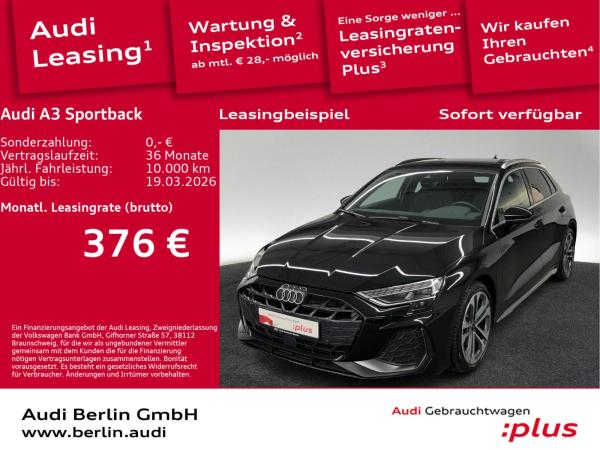 Audi A3 Sportback S line 30 TFSI S tr. AHK RFK NAVI