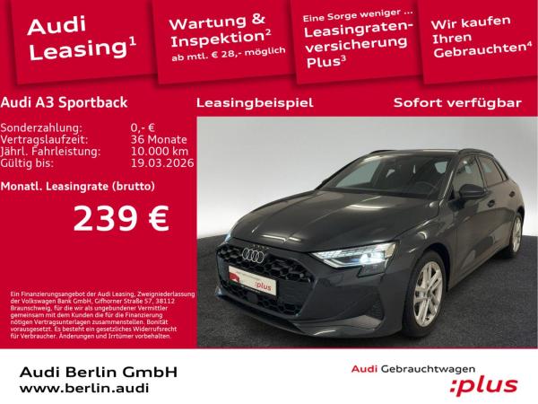 Abbildung Leasingangebot Audi A3